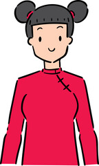 Illustration of woman cartoon