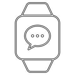 Smartwatch icon in line style