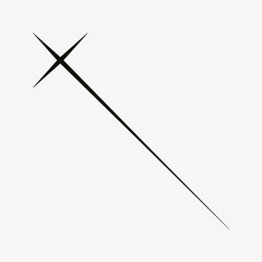 Abstract sparkle shape, flat design vector