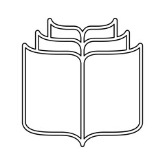 Book icon in line style