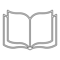 Book icon in line style