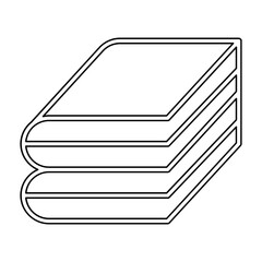 Book icon in line style