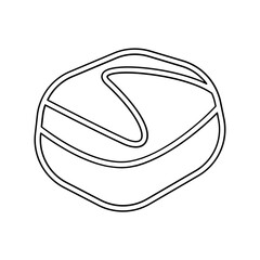 Bread icon in line style