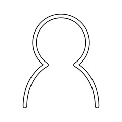 User icon in line style