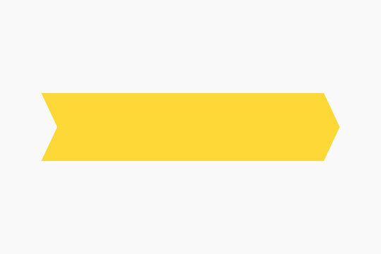 Yellow arrow banner graphic illustration vector