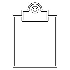 Clipboard icon in line style