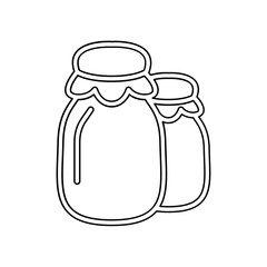 Milk icon in line style