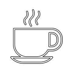 Hot cup icon in line style