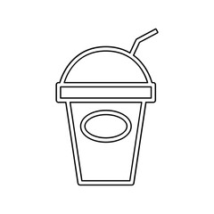 Milk icon in line style