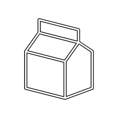 Milk icon in line style