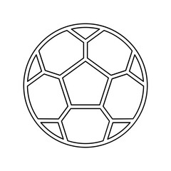 Obraz premium Football icon in line style