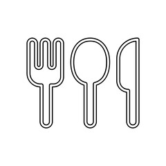 Food icon in line style