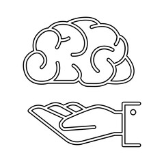 Idea icon in line style