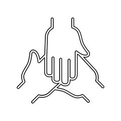 Unity icon in line style