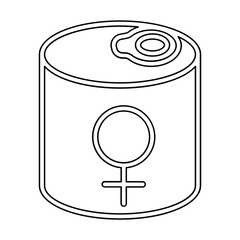 Sex toy icon in line style