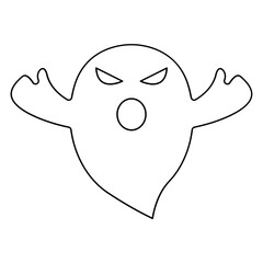 Ghost icon in line style