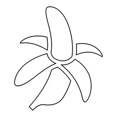 Banana icon in line style