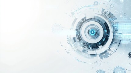 Obraz premium Abstract futuristic technology graphic design (1)