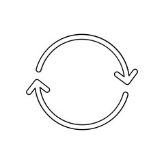 Refresh icon in line style