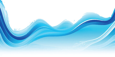 Stylish Blue and White Gradient water ocean Wave Background Template with a Smooth and Professional Look, Suitable for Brochures, Flyers, and Websites
