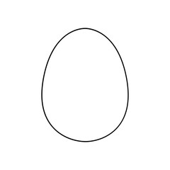 Egg icon in line style