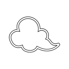 Cloud icon in line style