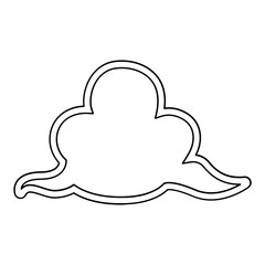 Cloud icon in line style