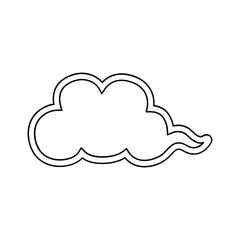 Cloud icon in line style
