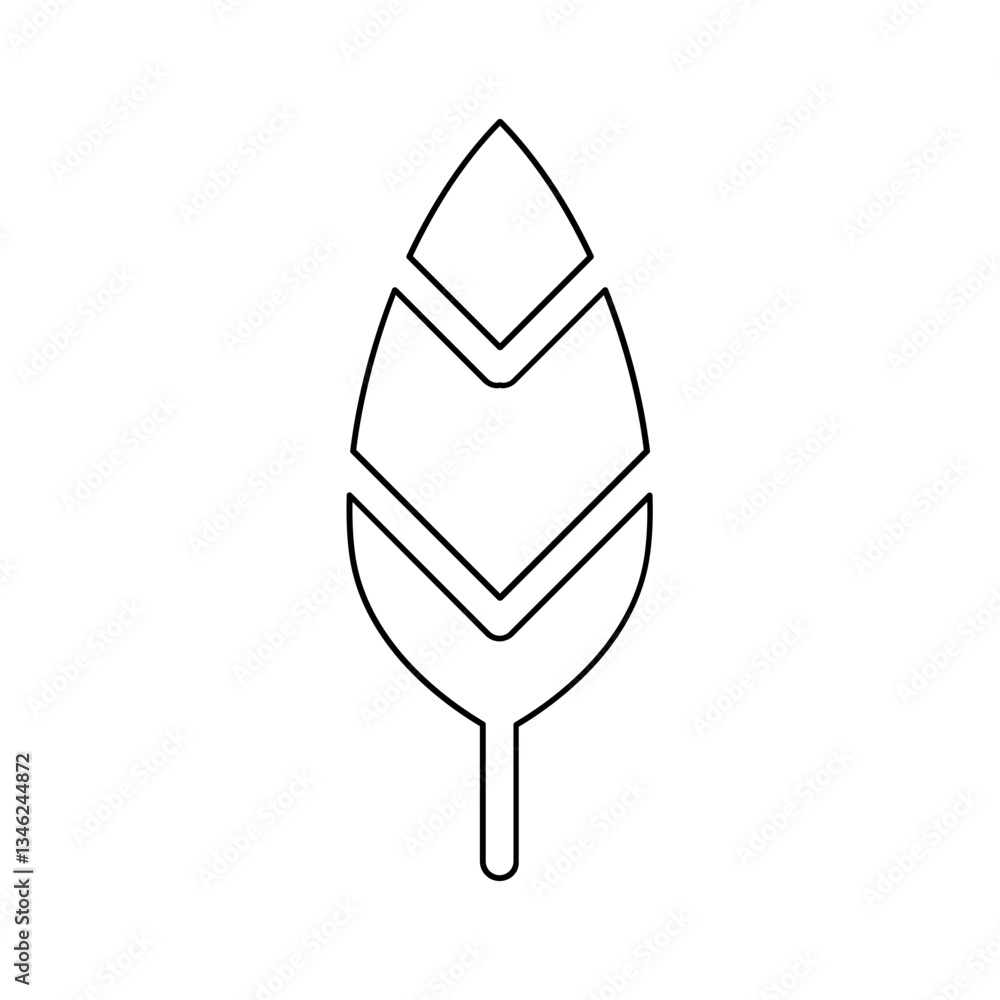 Poster tree icon in line style