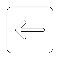 Delete button icon in line style