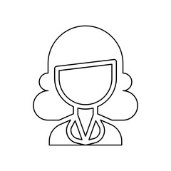 Teacher icon in line style