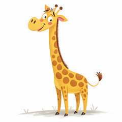 Obraz premium Giraffe vector illustration icon