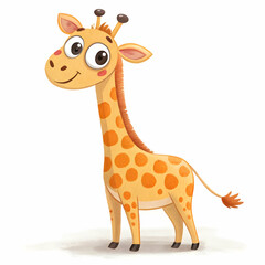 Obraz premium Giraffe vector illustration icon