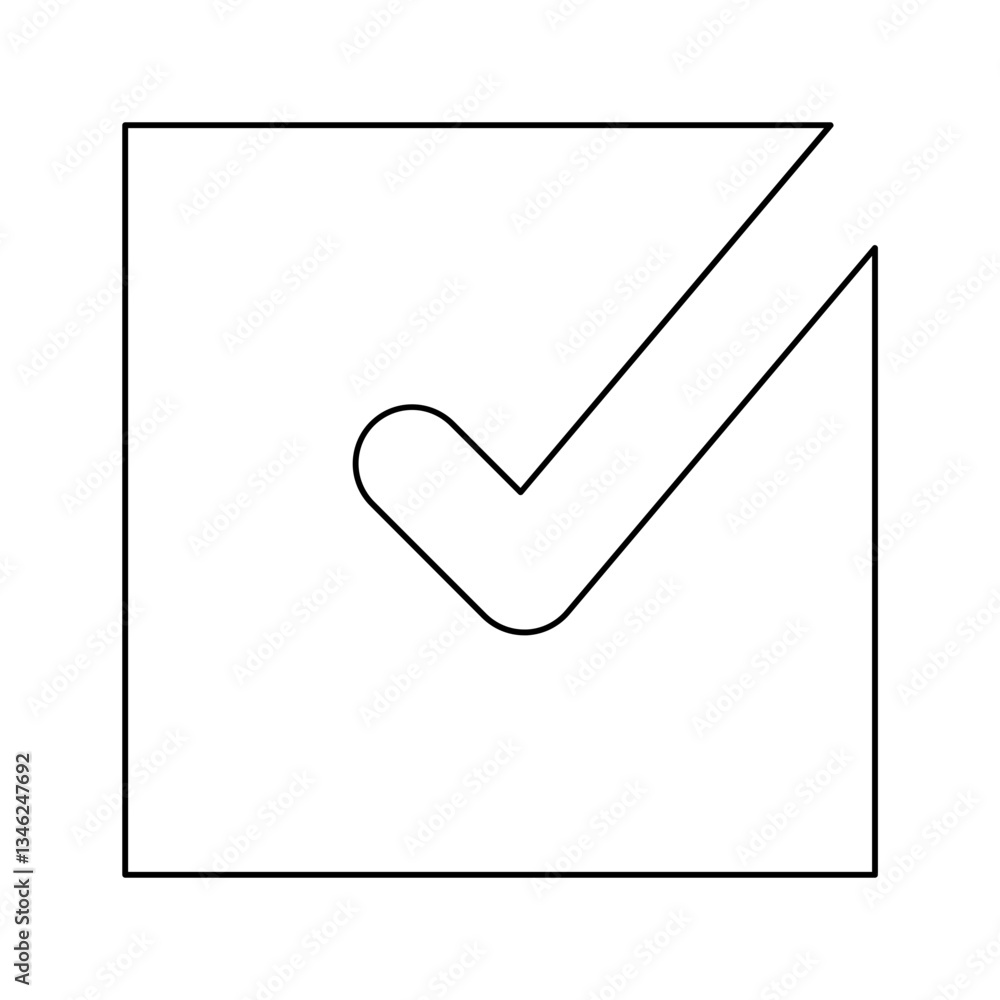 Poster selection icon in line style