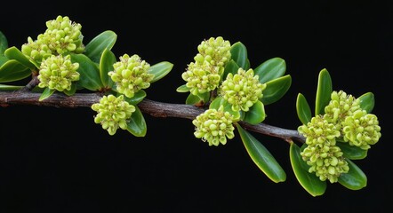 Ledum Palustre Plant: Aromatic Coniferous Bush in Bog Background