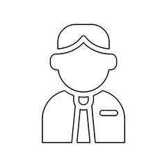 Manager icon in line style