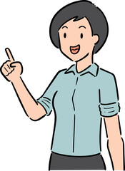 Illustration of woman cartoon