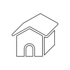 House icon in line style