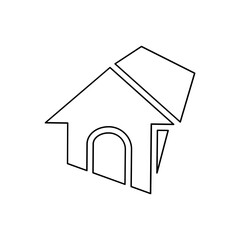 Home icon in line style