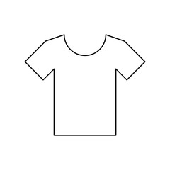 T-shirt icon in line style