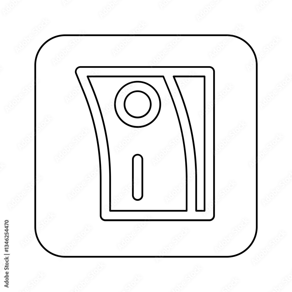 Poster switch icon in line style