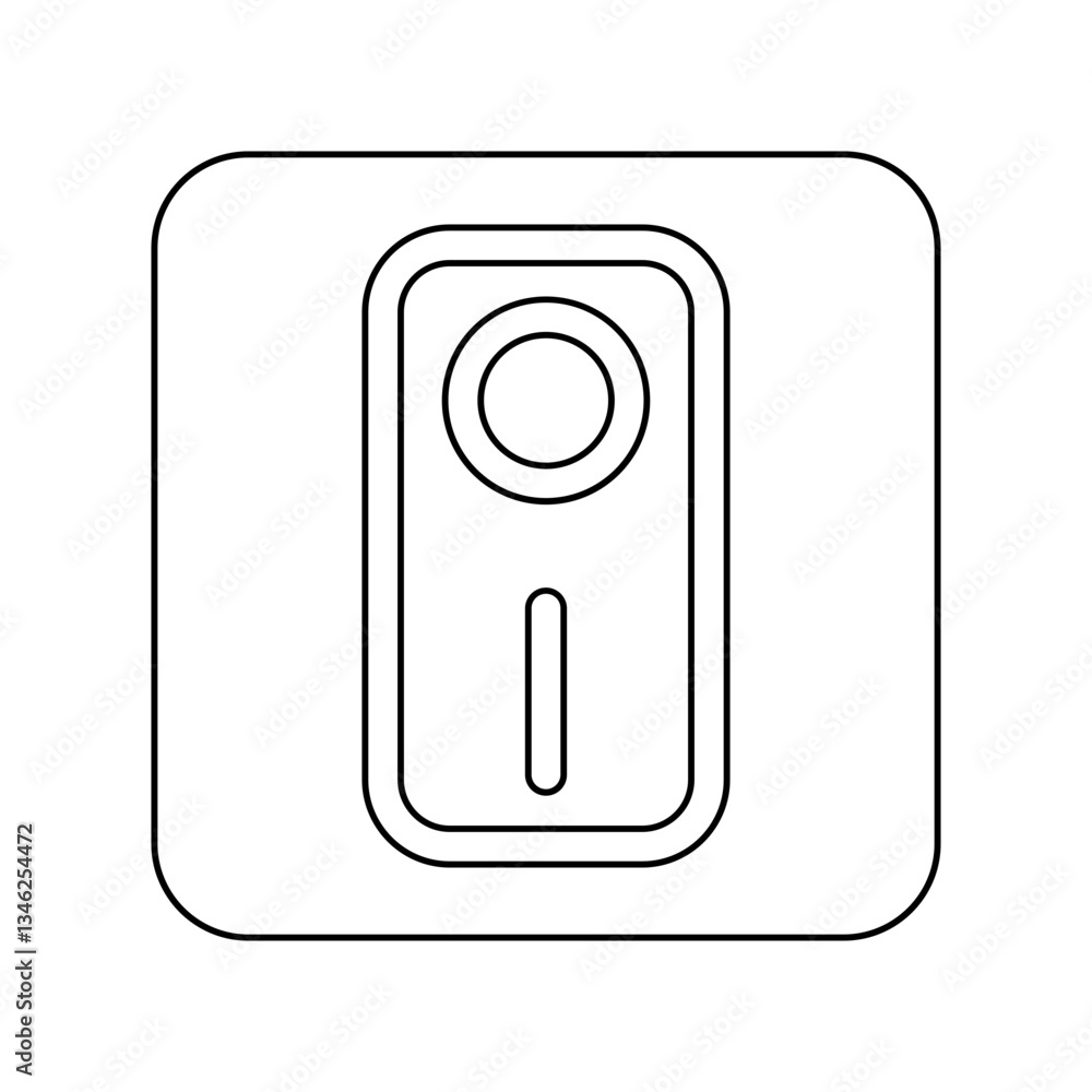 Poster switch icon in line style