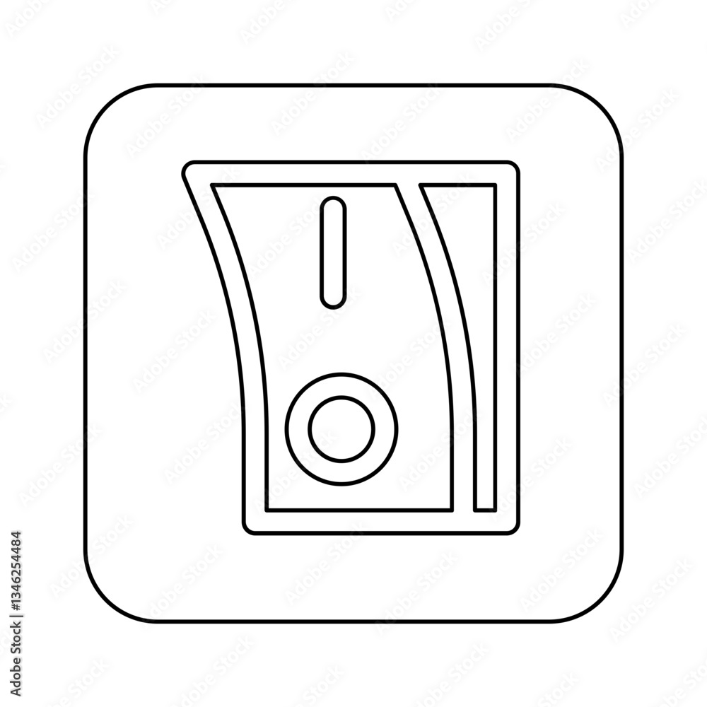 Poster switch icon in line style