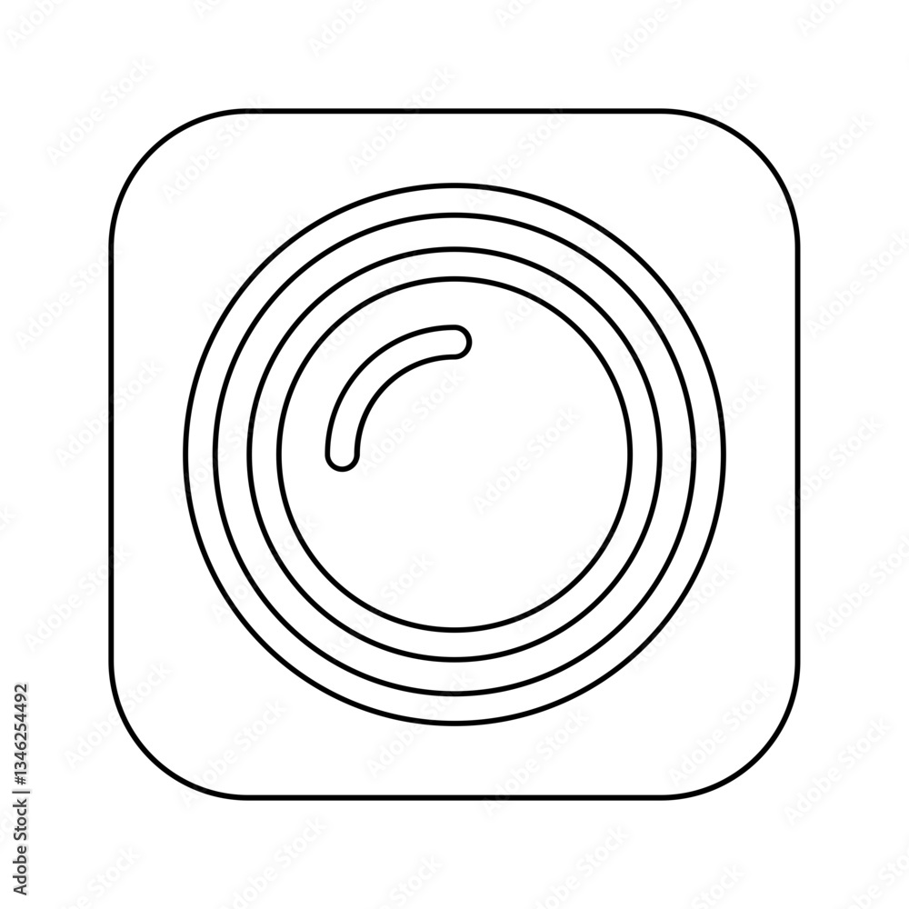 Poster switch icon in line style