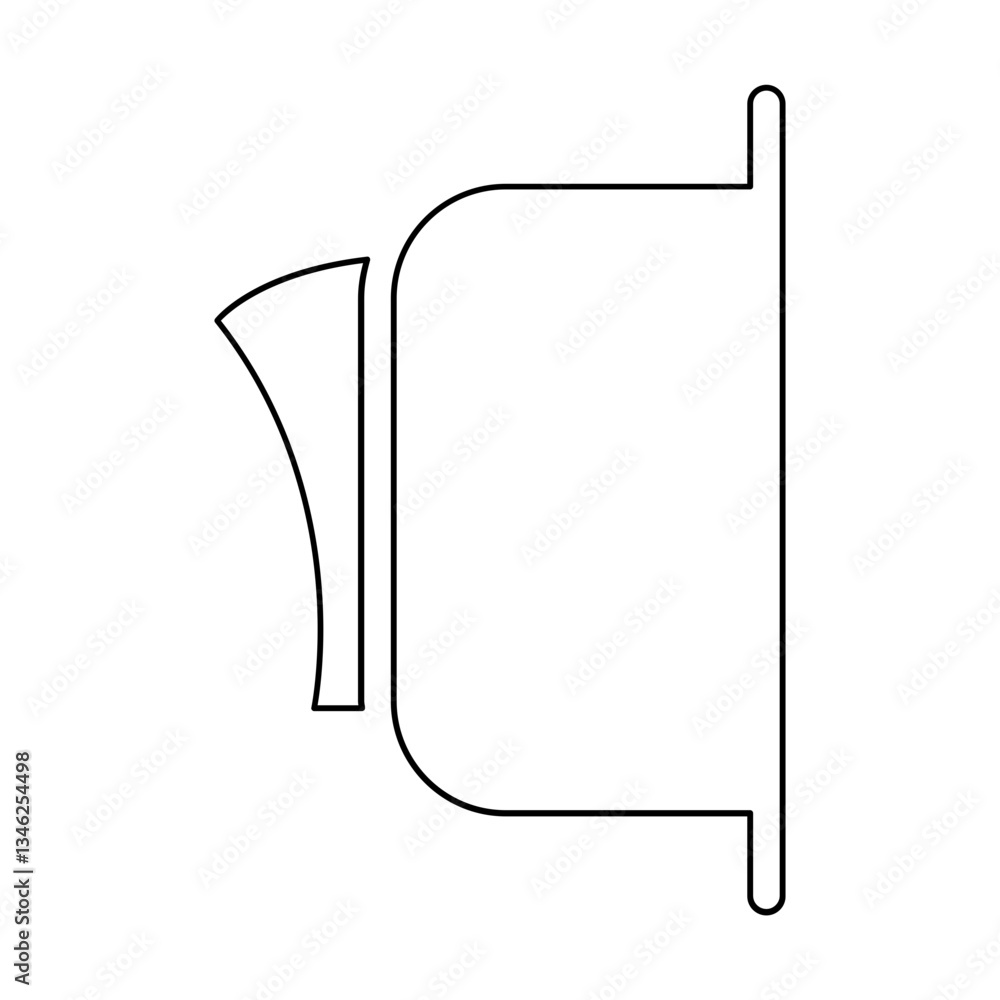Poster switch icon in line style