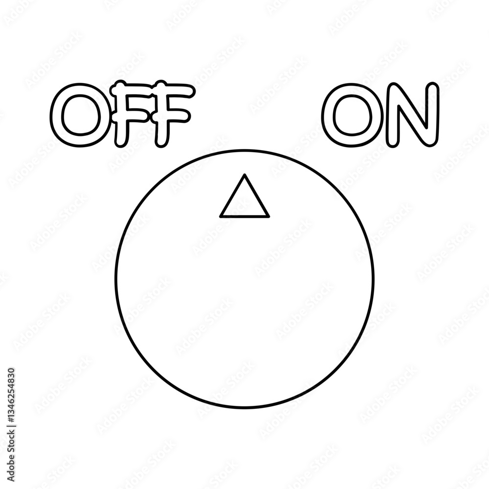 Poster switch icon in line style