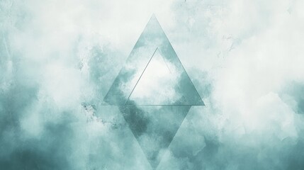 Abstract triangle, cloudscape, design, texture