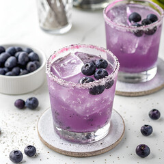 blueberries and yogurt