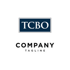 Letter T C B O square logo icon vector
