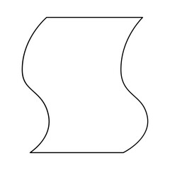 Paper icon in line style